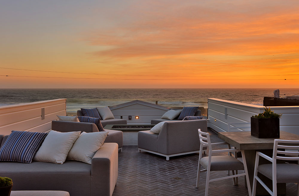 view from rooftop in Hermosa Beach