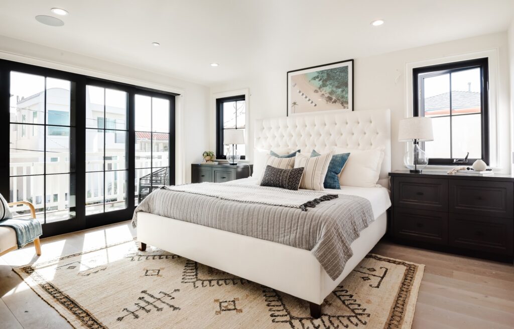 main bedroom in home by RJSmith Construction