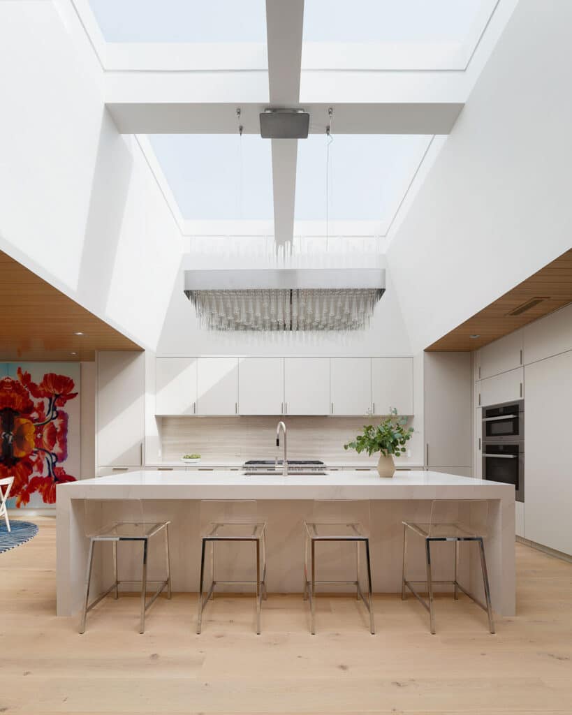 light and bright modern kitchen built by RJ Smith Construction