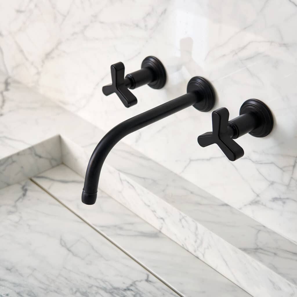 detail view of marble sink