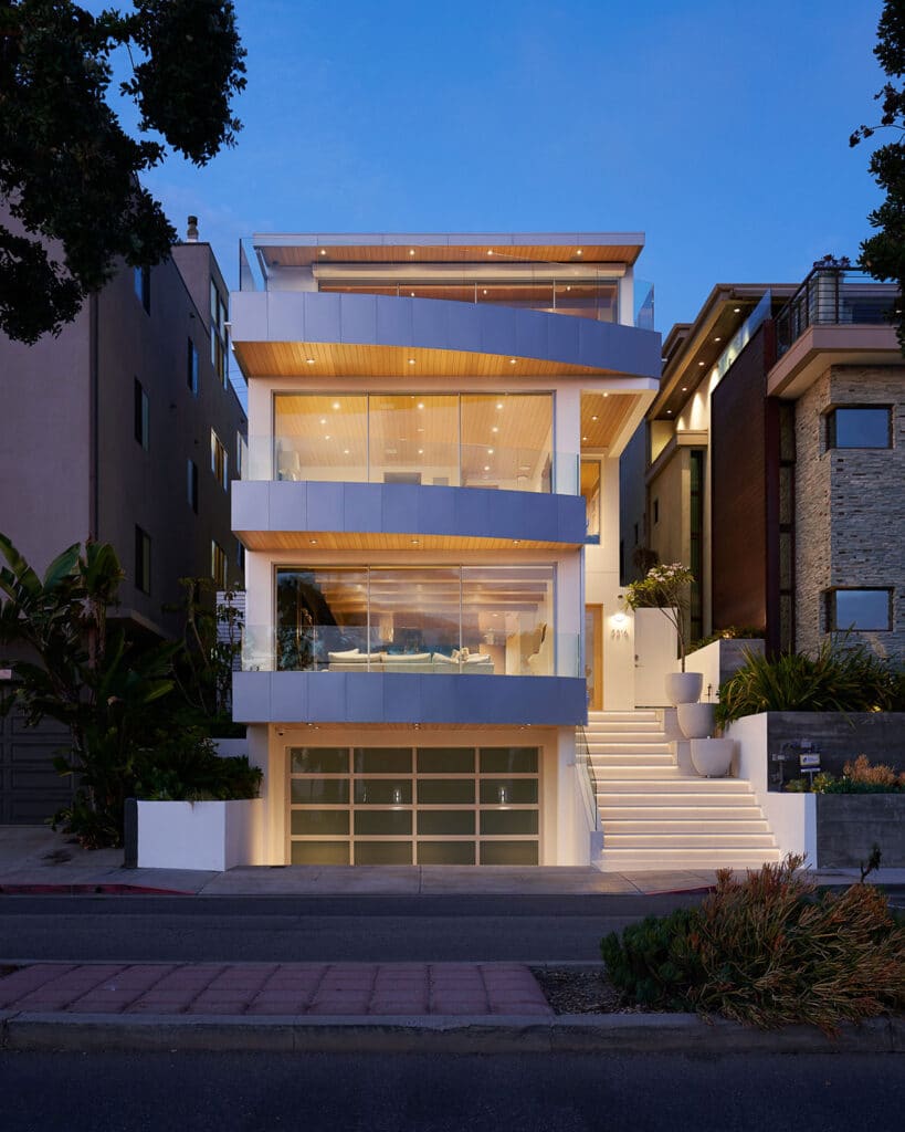 Exterior of custom home built by RJ Smith Construction