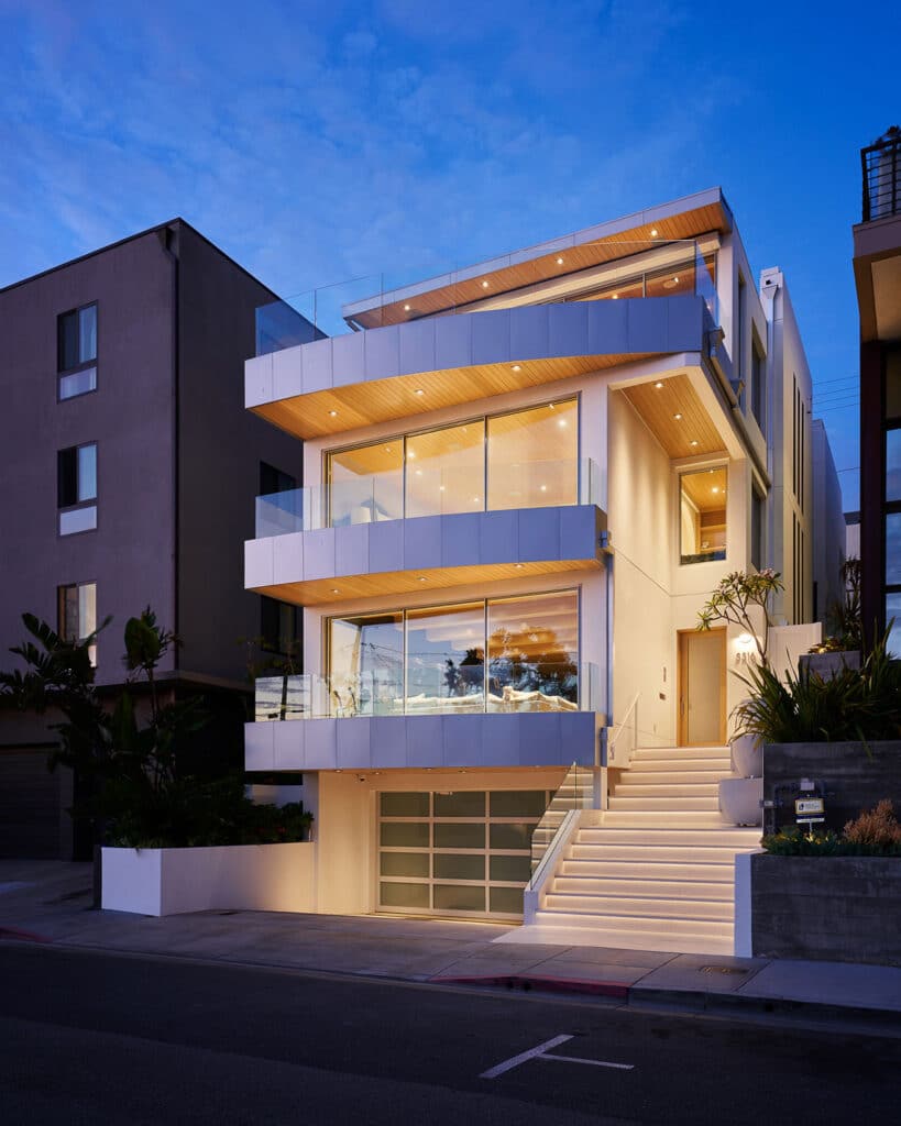 Exterior of custom home built by RJ Smith Construction