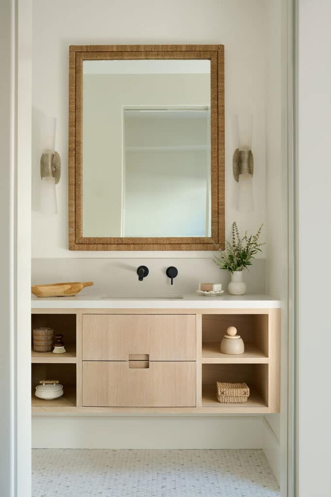 Elegant bathroom in RJ Smith Construction home