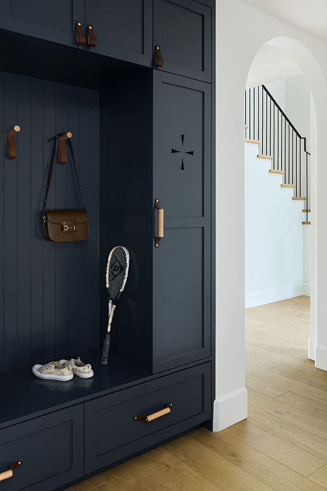 "Mud room" at Irena home