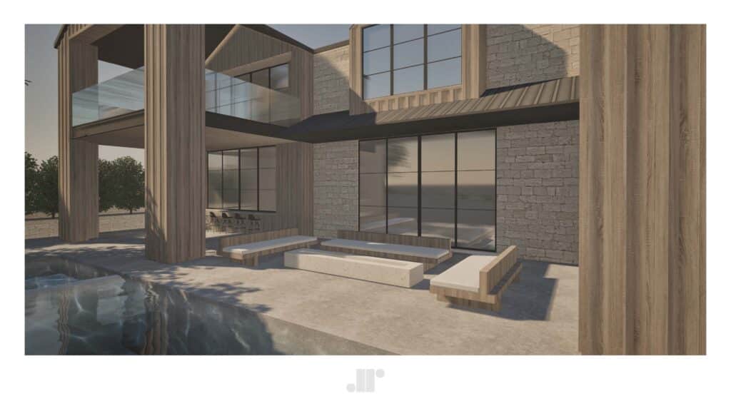 firepit and seating at 1316 6th Street project